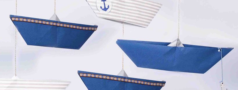 Origami Pappbootvorlage Anleitung zum falten